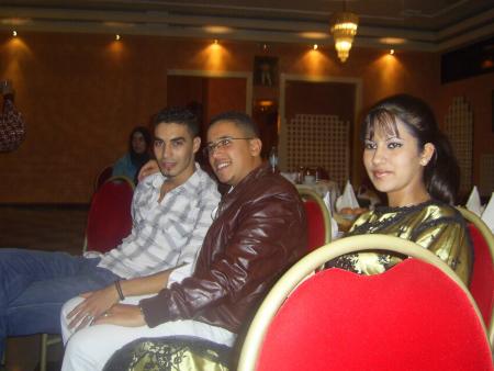 c moi avec bader et chaymaa a l'hotel mamora dans une soir&egrave; de l'ecole